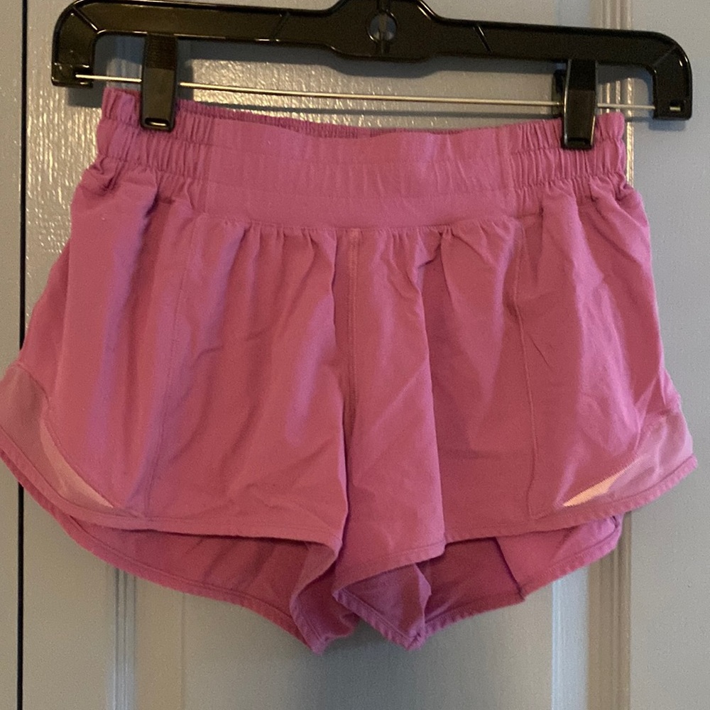 Lululemon hotty hot short. Worn but still have some miles left in them!!